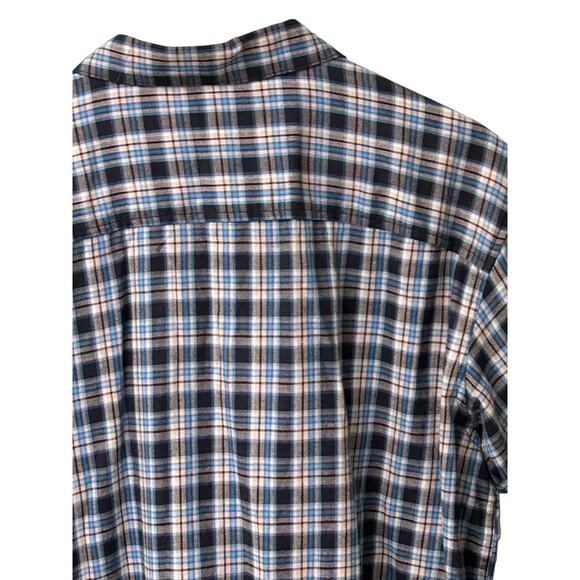 Columbia Men’s Large Button-Up Shirt Blue Plaid Long Sleeve Casual Outdoor - Picture 3 of 11